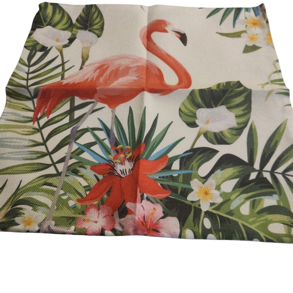4 Pcs Decorative floral bird pillow cases 18x18 - Picture 4 of 10